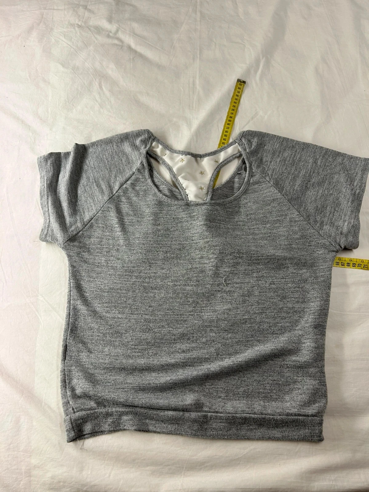 Gray short-sleeved blouse t-shirt girl tribu – photo 9